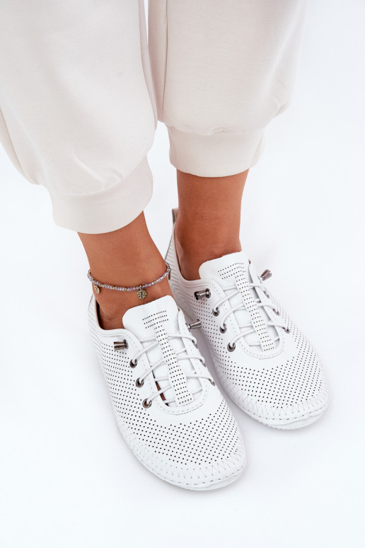 chaussures Féminin Fabriqué en cuir naturel Artiker 54C0831 couleur blanche