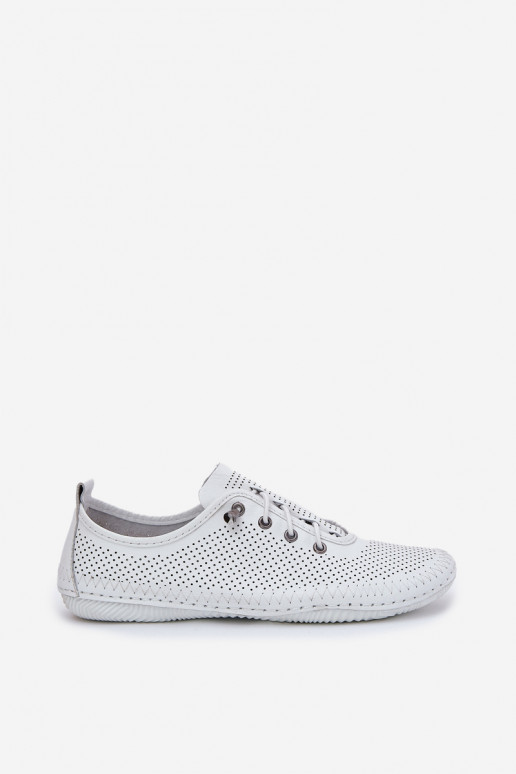 chaussures Féminin Fabriqué en cuir naturel Artiker 54C0831 couleur blanche