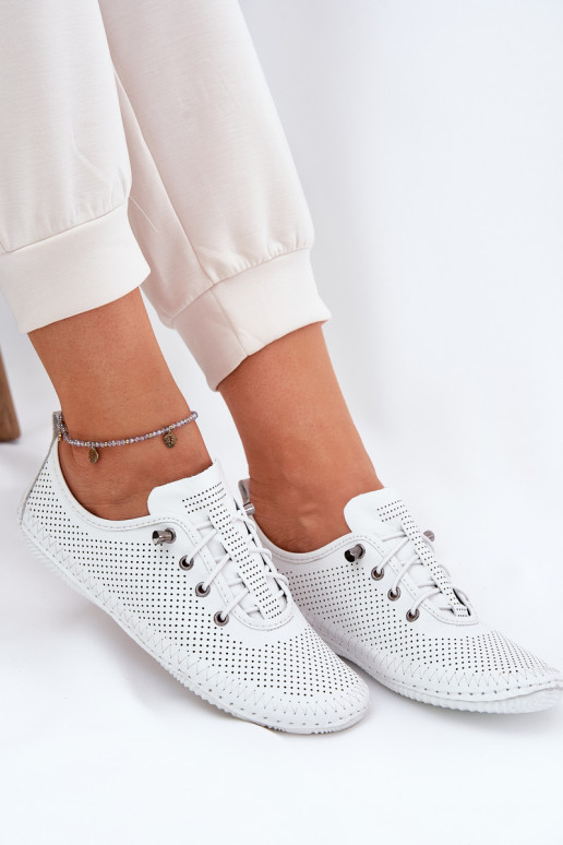 chaussures Féminin Fabriqué en cuir naturel Artiker 54C0831 couleur blanche