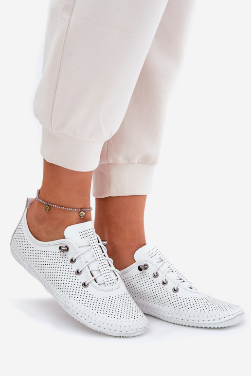 chaussures Féminin Fabriqué en cuir naturel Artiker 54C0831 couleur blanche