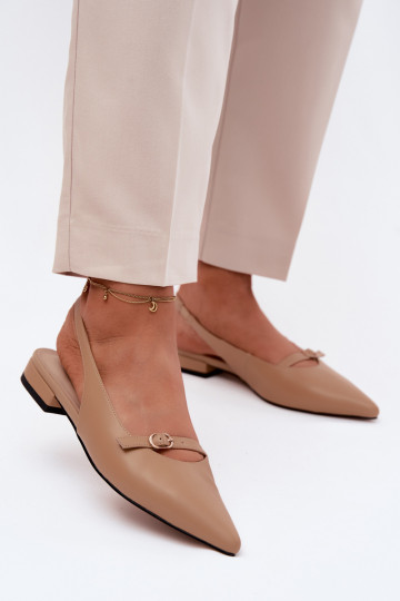 Sandales pour femmes avec talons larges Tai turiciejka K7449-04 couleur sable 2