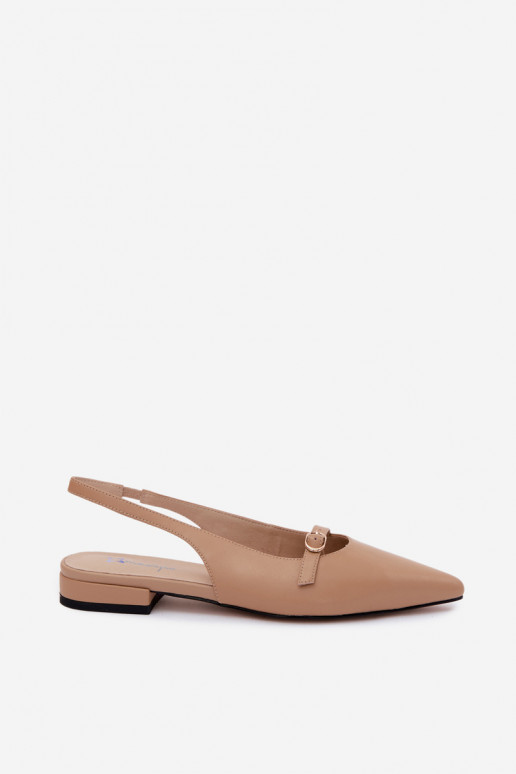 Sandales pour femmes avec talons larges Tai turiciejka K7449-04 couleur sable
