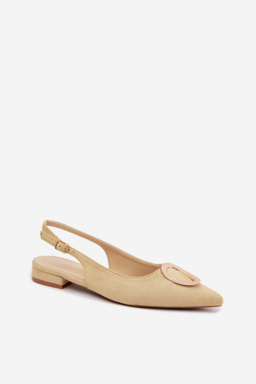Sandales pour femmes avec un talon large et des ornements de couleur jaune par Sparkle