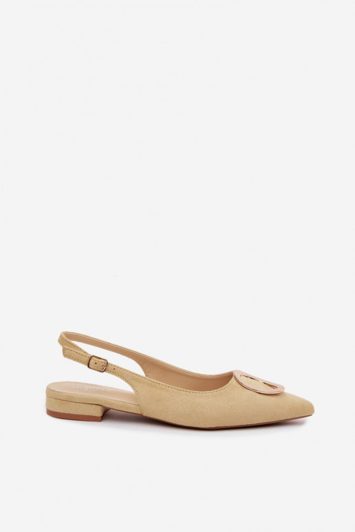 Sandales pour femmes avec un talon large et des ornements de couleur jaune par Sparkle
