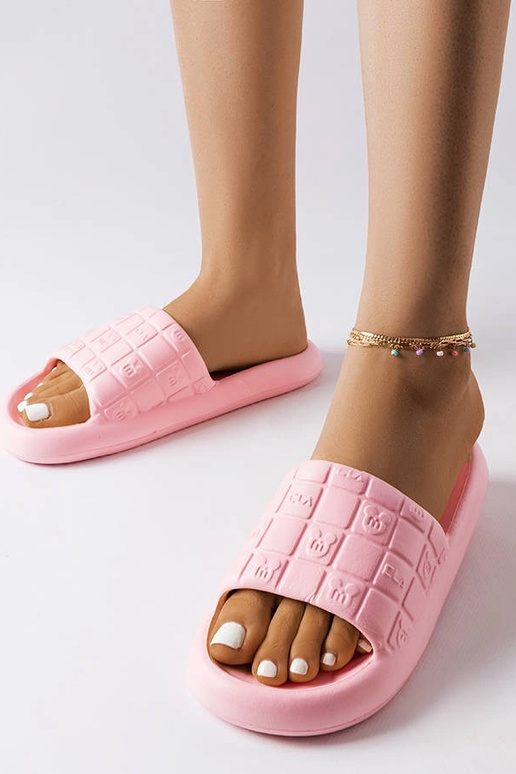 Tongs de piscine roses Janina