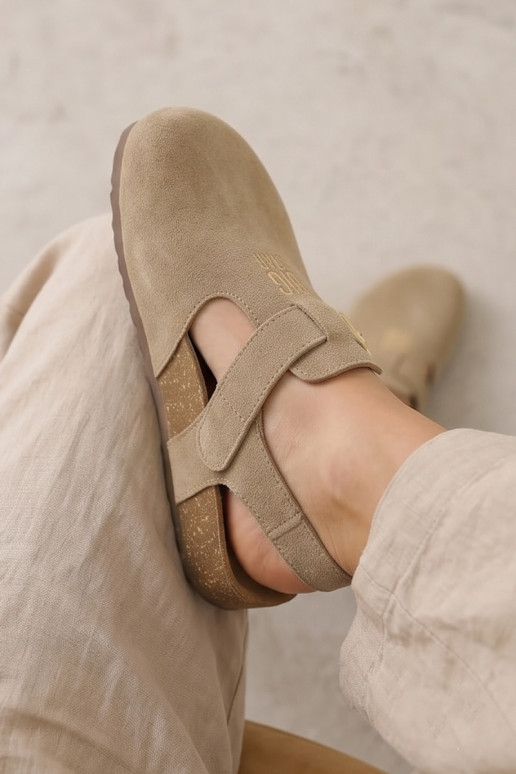 Sandales pour femmesActivéturalnego en daimu Big Star TT274542 beige