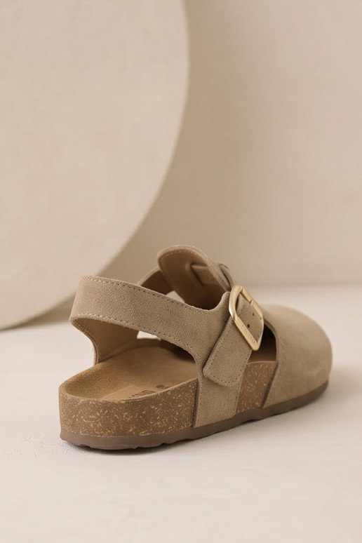 Sandales pour femmesActivéturalnego en daimu Big Star TT274542 beige