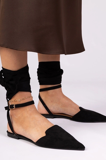 Mules noires à talon plat Mella 2