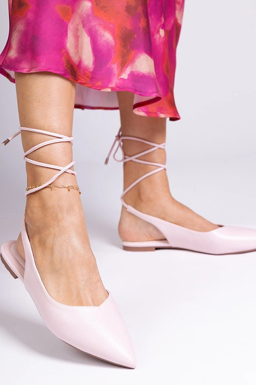 Mules roses en simili cuir Terry