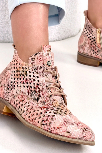 Bottines perforées multicolores Potocki 2