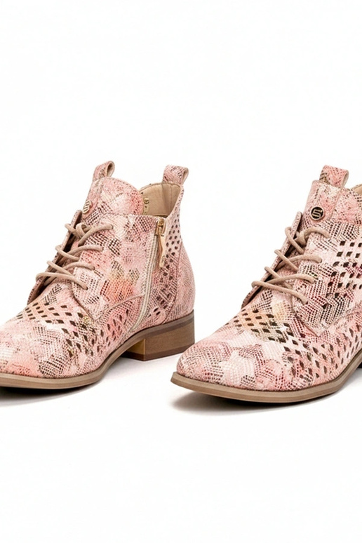 Bottines perforées multicolores Potocki