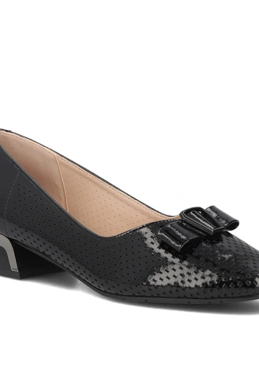 Escarpins noirs sur un talon carré Filippo