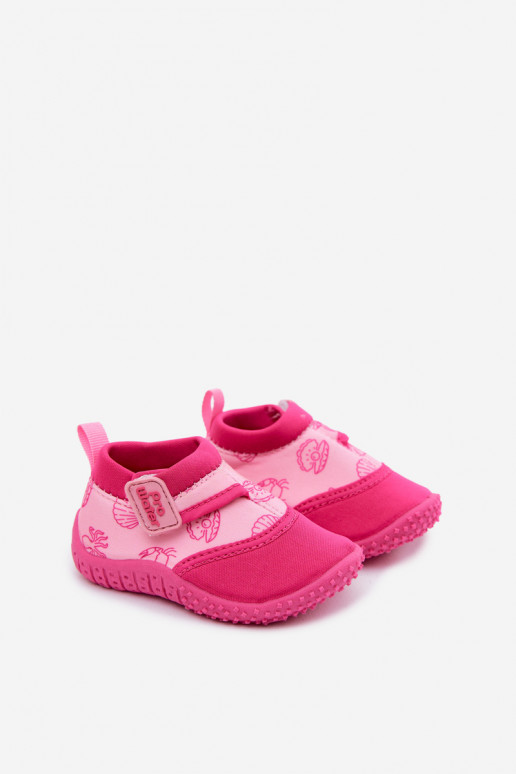 Chaussures pour enfants roses avec fermetures adhésives PROINATER PRO-26-48-101B