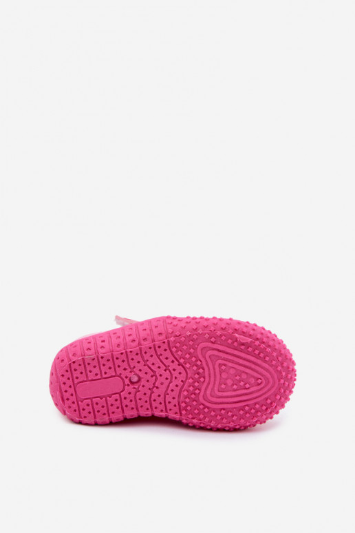 Chaussures pour enfants roses avec fermetures adhésives PROINATER PRO-26-48-101B