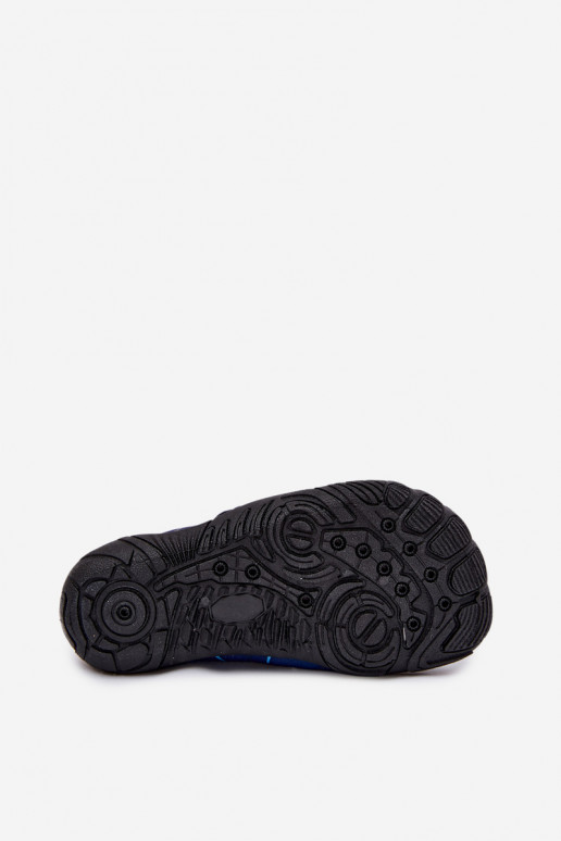 Chaussures pour enfants bleu foncé avec fermetures adhésives PROINATER PRO-26-48-102K
