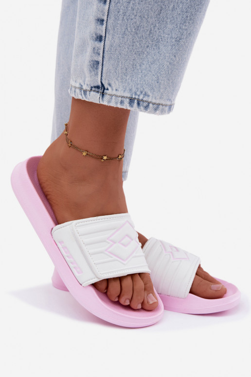 Chaussons roses et blancs pour femmes LOTTO FLYDE 2400941U-4110