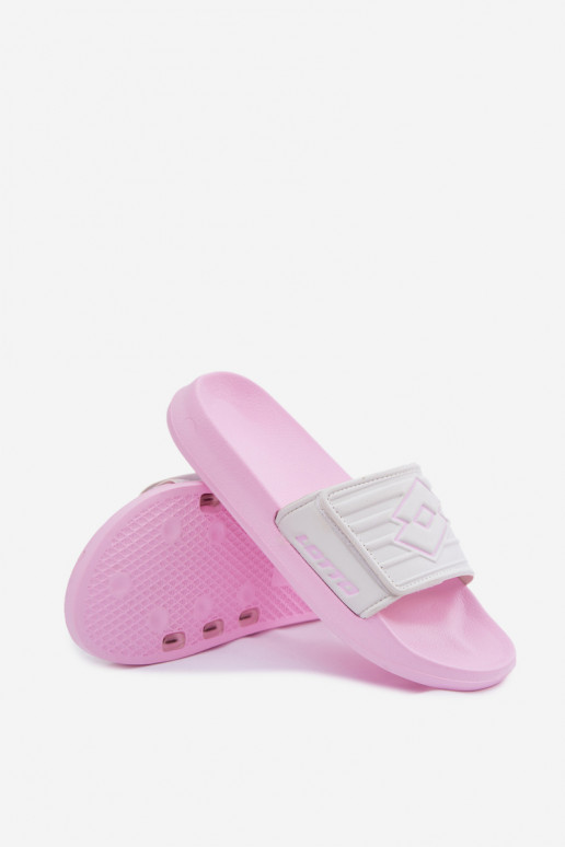 Chaussons roses et blancs pour femmes LOTTO FLYDE 2400941U-4110