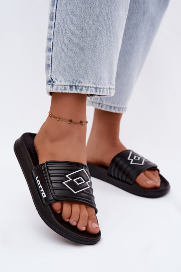 Chaussons noirs unisexes LOTTO FLYDE 2400940U-1110 2
