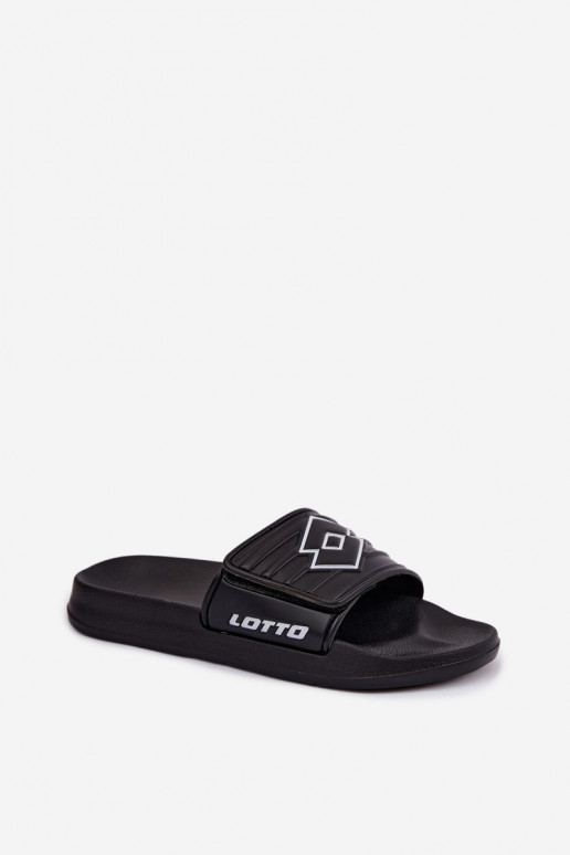 Chaussons noirs unisexes LOTTO FLYDE 2400940U-1110