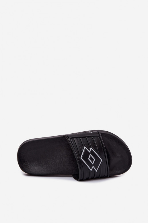 Chaussons noirs unisexes LOTTO FLYDE 2400940U-1110