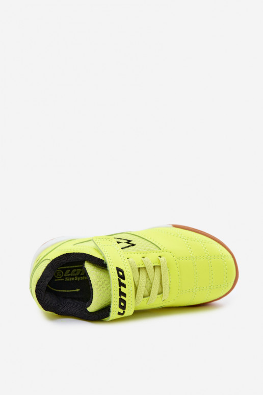 Chaussures de sport pour enfants jaunes néon LOTTO INHIZZER 2600120K