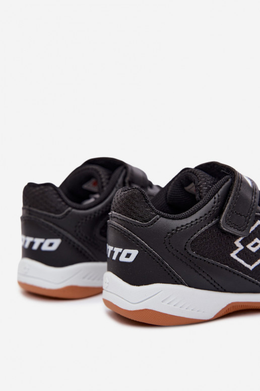 Chaussures de sport pour enfants noires LOTTO INHIZZER 2600120K