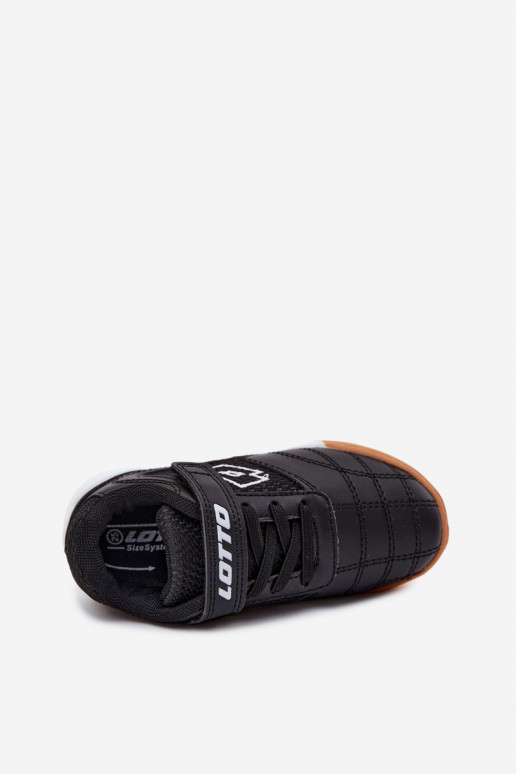 Chaussures de sport pour enfants noires LOTTO INHIZZER 2600120K