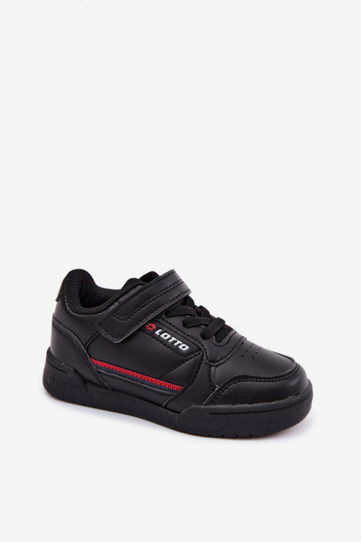 Baskets noires pour enfants avec fermetures adhésives LOTTO NANDU 2600310K