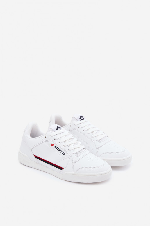 Baskets pour hommes LOTTO NANDU 2400100 couleur blanche
