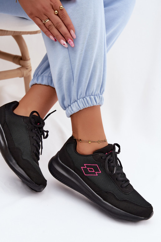 Chaussures de sport unisexes LOTTO CONNECT 2400001 couleur noire