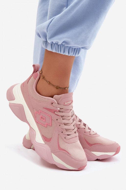 Baskets pour hommes LOTTO INANY 2401530 couleur rose