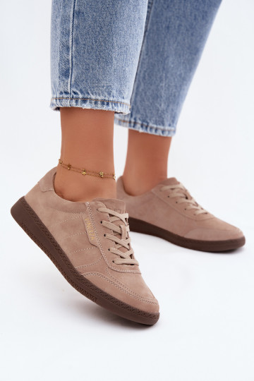 Baskets en daim synthétique pour hommes Vinceza 79635 couleur sable 2