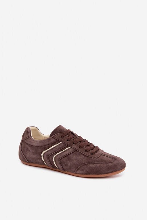 Baskets en daim synthétique pour hommes Sombra couleur chocolat