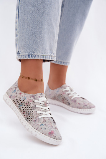 Chaussures à motifs avec éléments ajourés en daim synthétique de différentes couleurs Tenebra