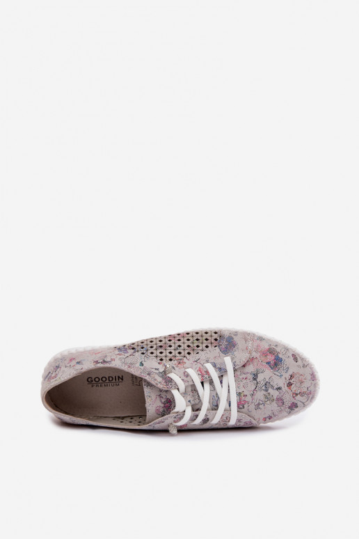 Chaussures à motifs avec éléments ajourés en daim synthétique de différentes couleurs Tenebra