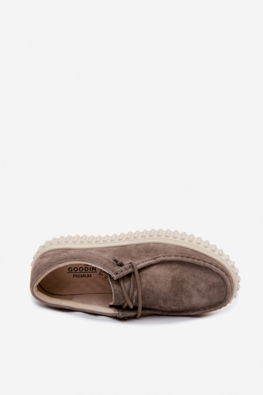 Chaussures couleur argile pour femmes en daim synthétique avec plateforme Jamila