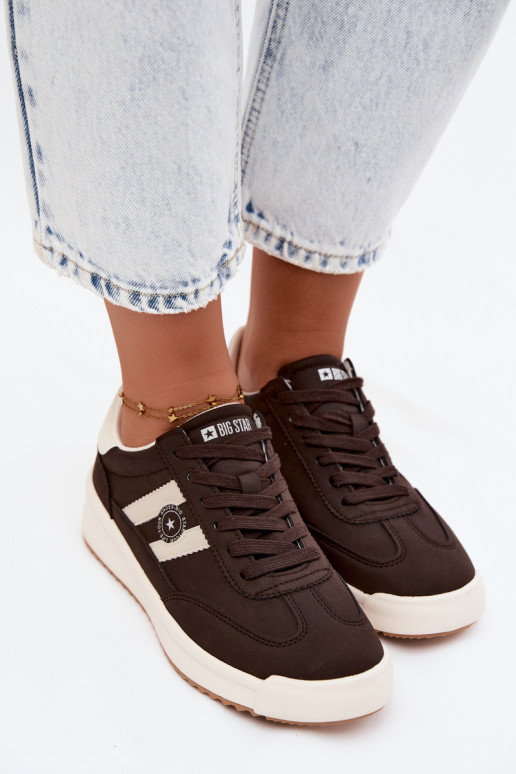 Chaussures de sport pour femmes Big Star UU274024 en couleur chocolat