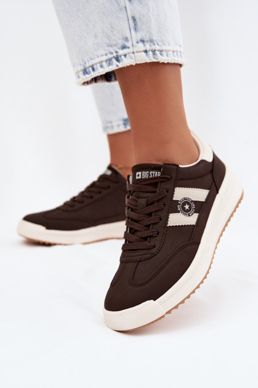 Chaussures de sport pour femmes Big Star UU274024 en couleur chocolat