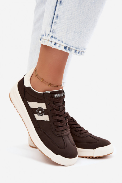 Chaussures de sport pour femmes Big Star UU274024 en couleur chocolat