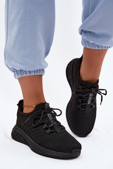 Chaussures de sport à enfiler pour femmes Big Star UU274057 en couleur noire