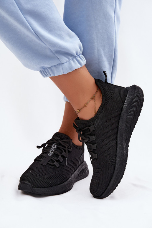 Chaussures de sport à enfiler pour femmes Big Star UU274057 en couleur noire