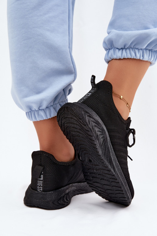 Chaussures de sport à enfiler pour femmes Big Star UU274057 en couleur noire