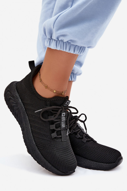 Chaussures de sport à enfiler pour femmes Big Star UU274057 en couleur noire
