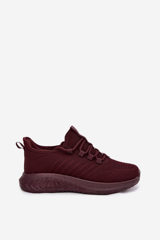 Chaussures de sport à enfiler pour femmes Big Star UU274053 en couleur bordeaux
