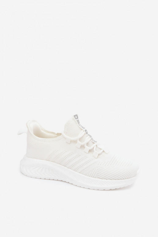 Chaussures de sport à enfiler pour femmes Big Star UU274056 en couleur blanche