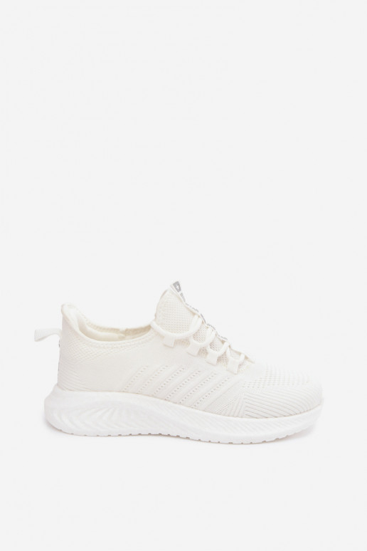 Chaussures de sport à enfiler pour femmes Big Star UU274056 en couleur blanche