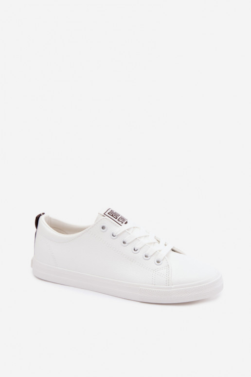 Baskets femmes blanches en simili cuir Big Star TT274960