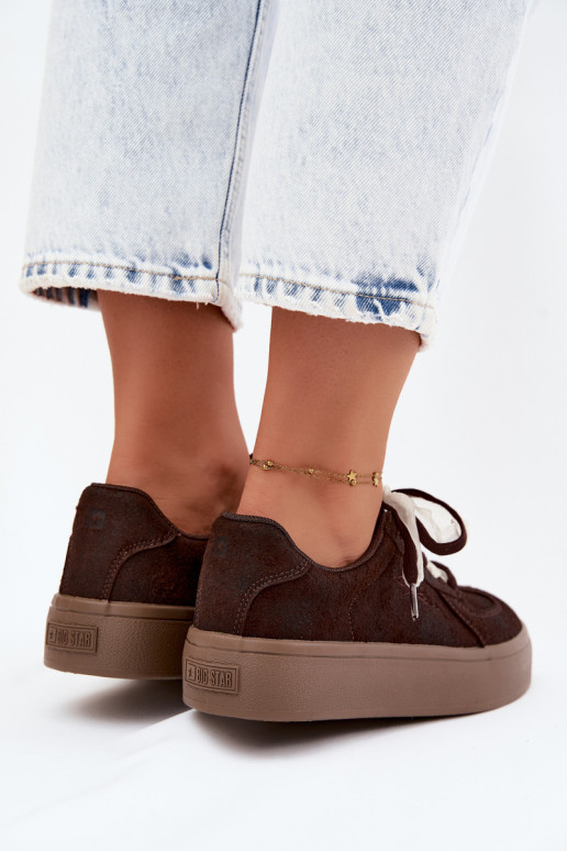 Baskets femmes avec plateforme et lacets décoratifs Big Star UU274004