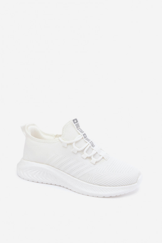 Chaussures de sport pour hommes blanches Big Star UU174004