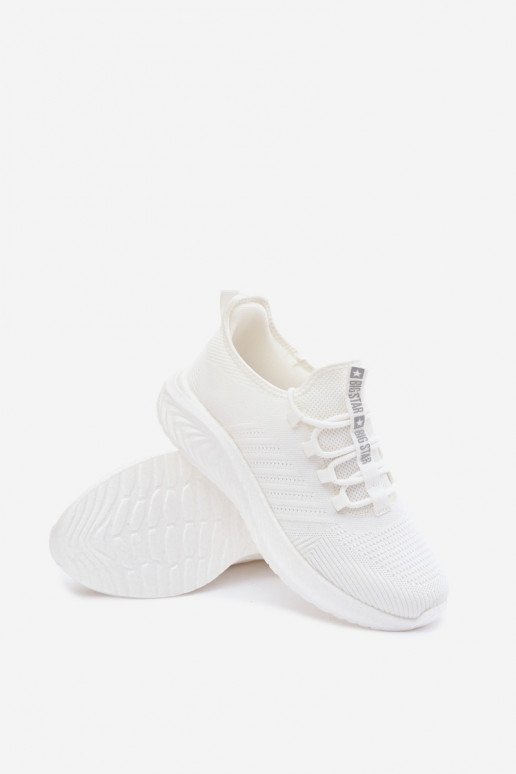 Chaussures de sport pour hommes blanches Big Star UU174004